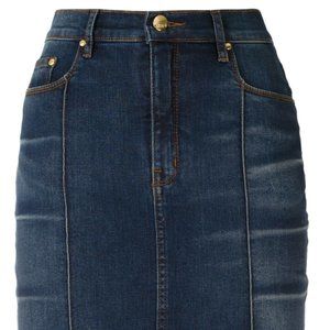 Amapó- High Waisted Denim Skirt